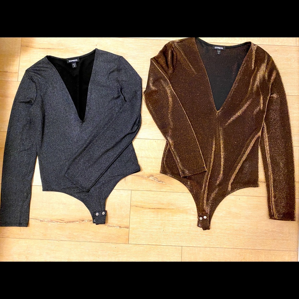 Bodysuit Express. Silver & Gold. Used only once.